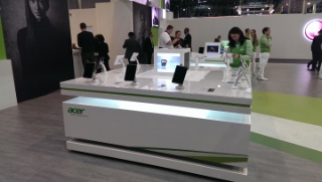 Stand tablet de Acer en el MWC 2013,